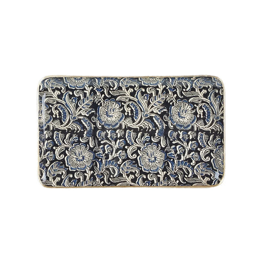 Plateau Metal 15 cm x 25cm  - Kalamkari