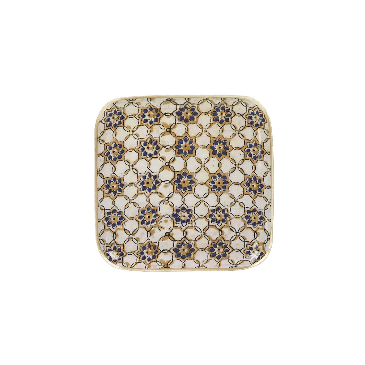 Plateau Metal 16 cm x 16 cm - Zellige