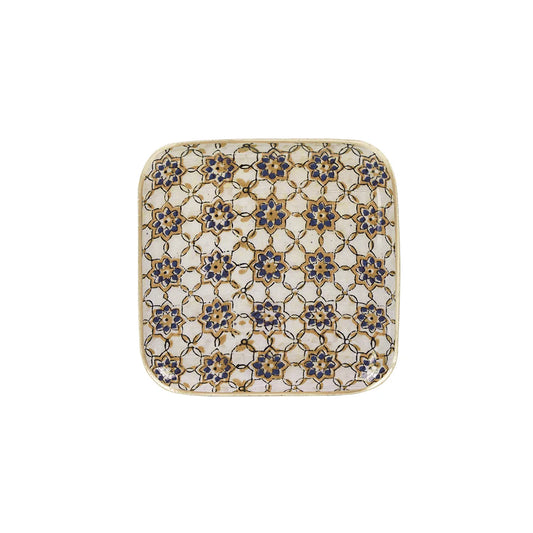 Plateau Metal 16 cm x 16 cm - Zellige