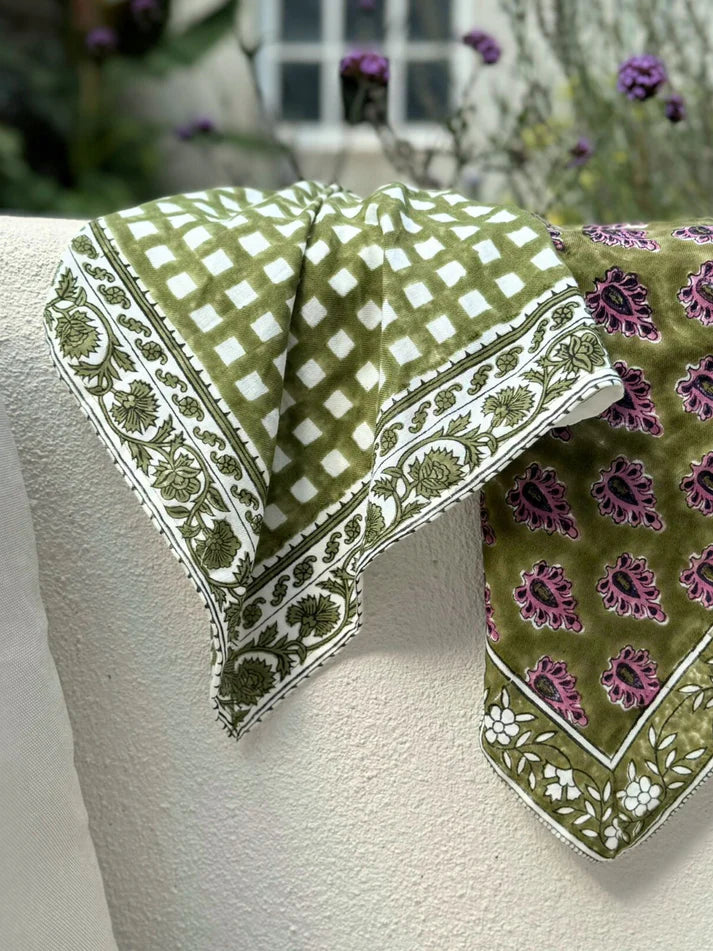 Foulard en coton – 100 % coton – Deux tailles disponibles - Ysé Khaki