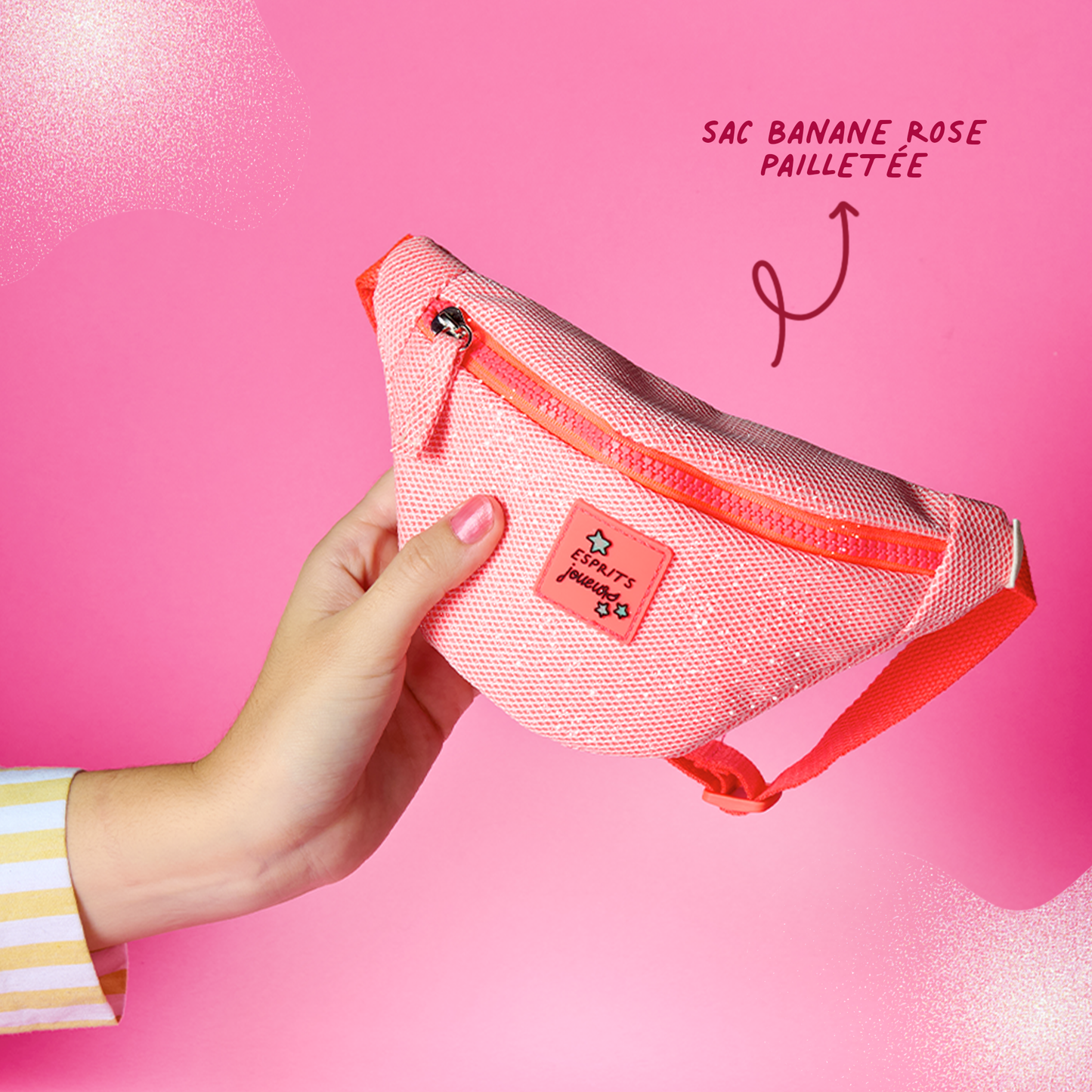 La Banane avec 1 Roller à paillettes+ 1 Vernis + 1 Roller à lèvres - Glam Party