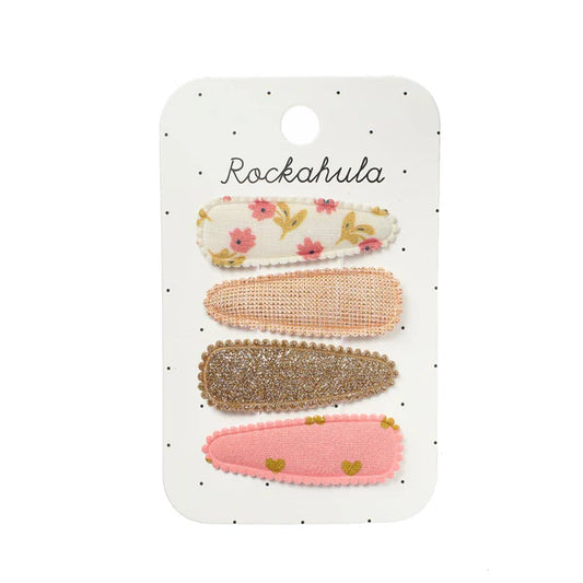Barrettes - Fleurs & Coeurs