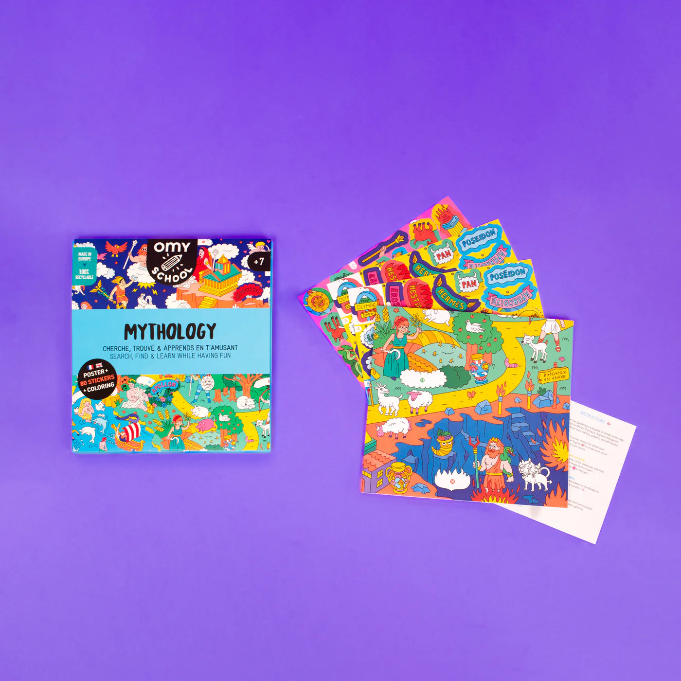 Coloriage Géant OMY – Poster XXL à colorier (Plusieurs modèles)