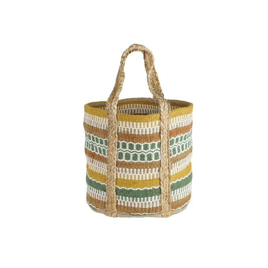 Panier en jute tressé - grand modèle