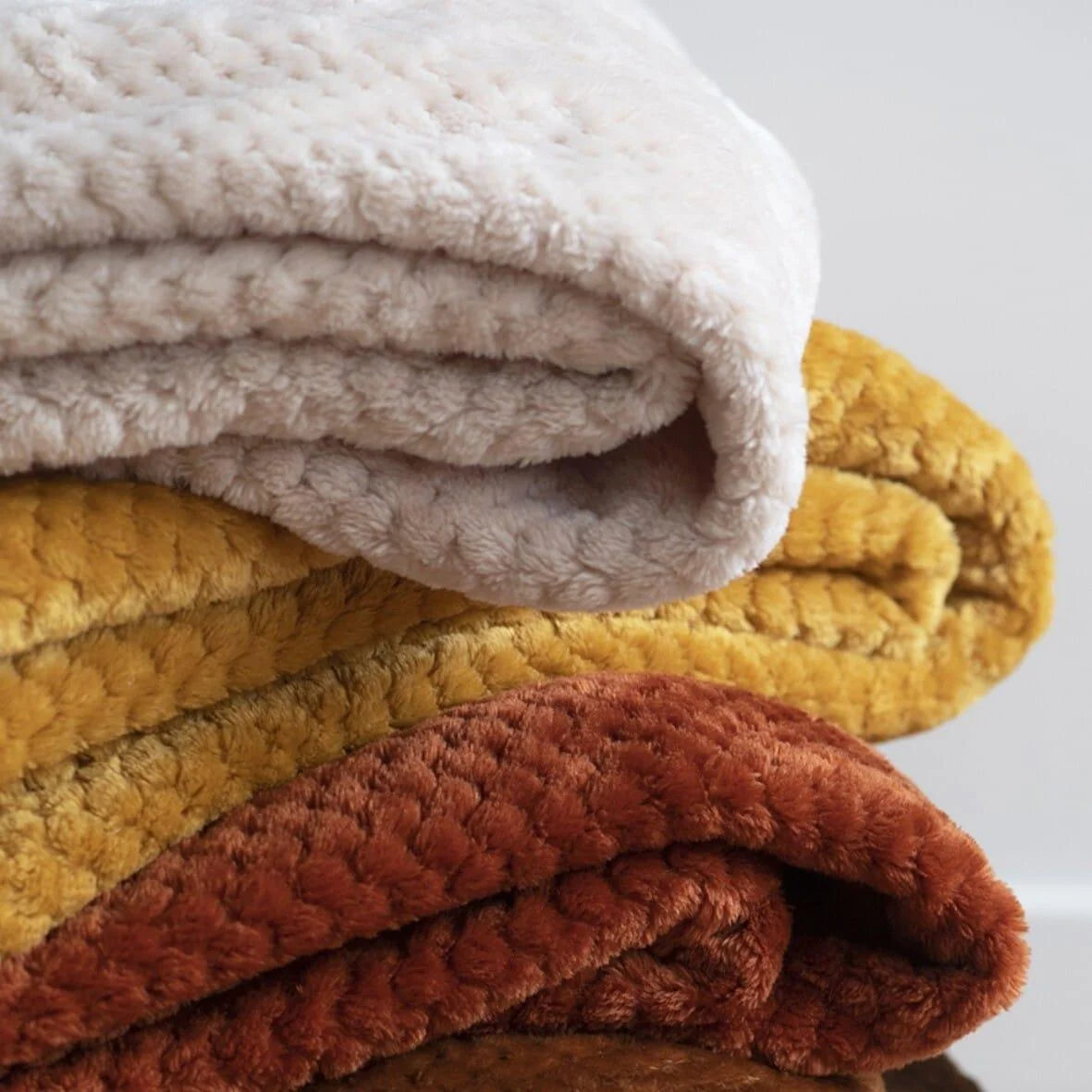 Plaids Super Moelleux - Curry