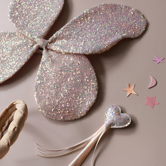 Ailes de fée magiques à paillettes