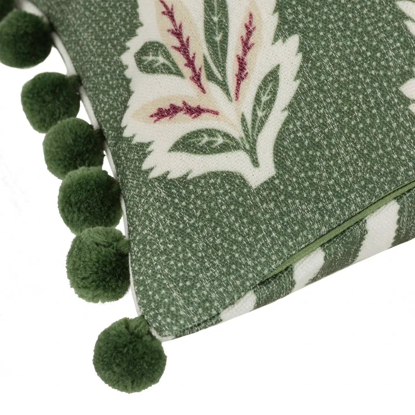 Coussin rectangle 30 x 50 cm - Feuilles Vertes