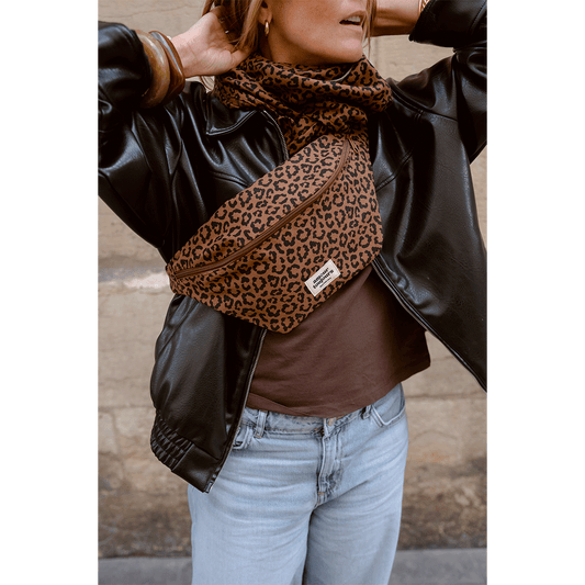 Sac Banane Léopard foncé Amour Toujours