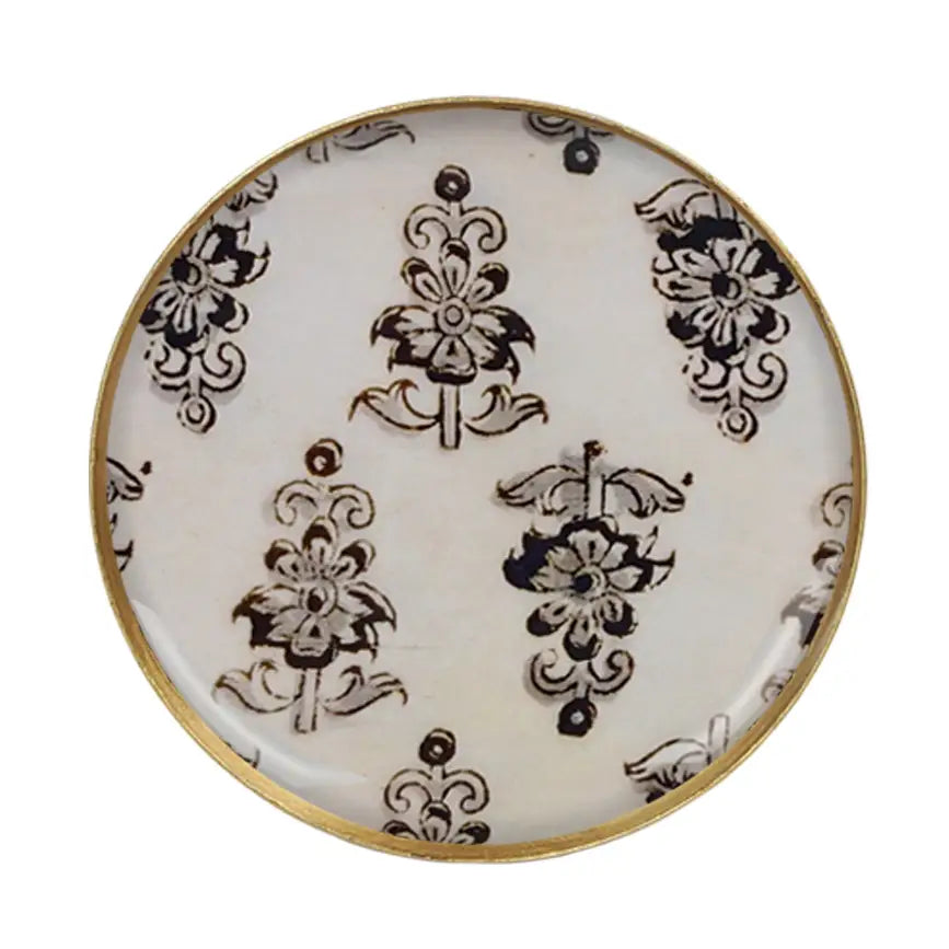 plateau en métal rond Maison lilo