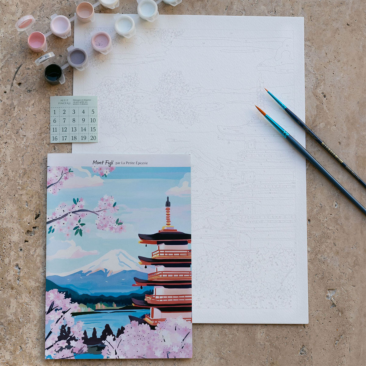 Peinture au numéro - Mont Fuji