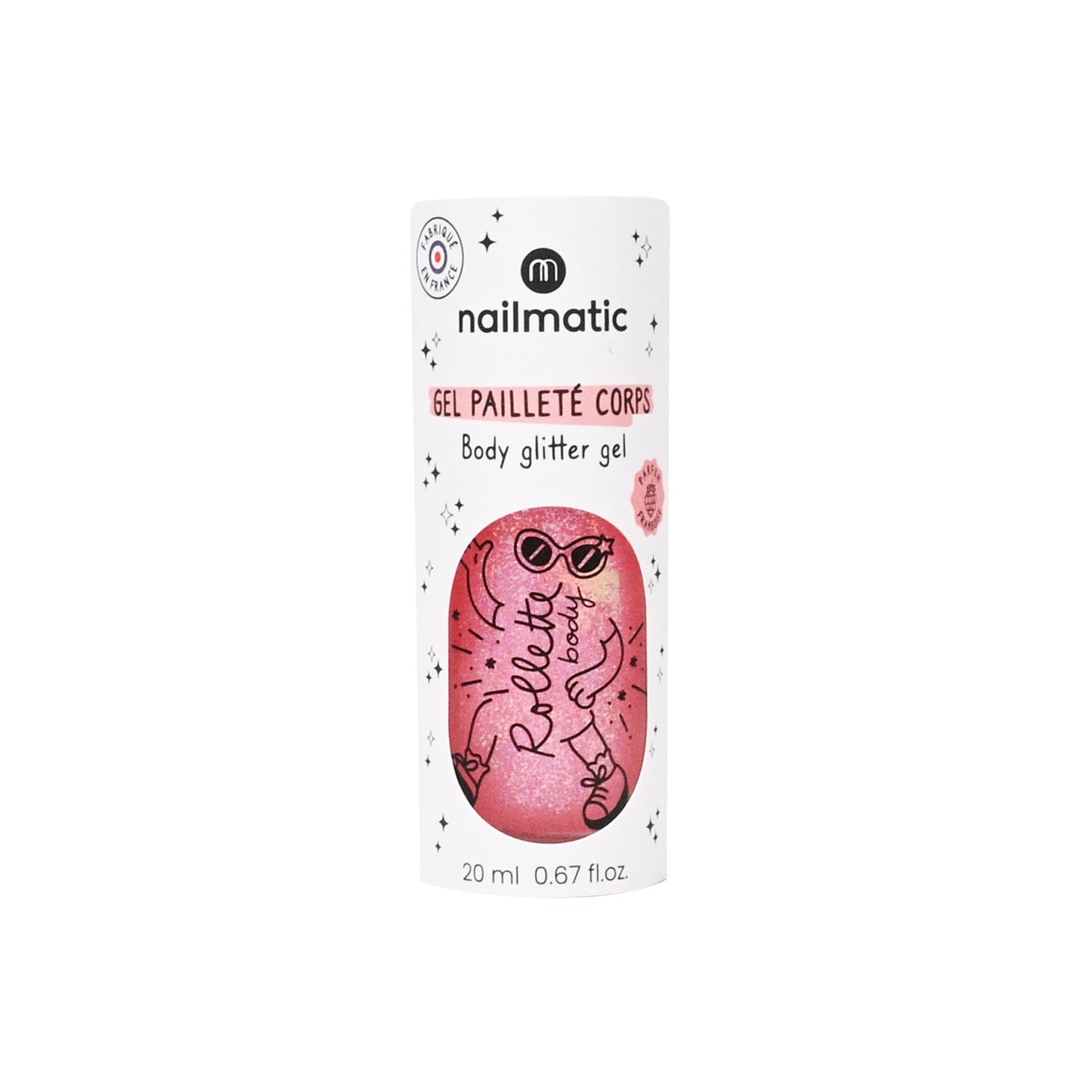 Gel Pailleté Corps Framboise