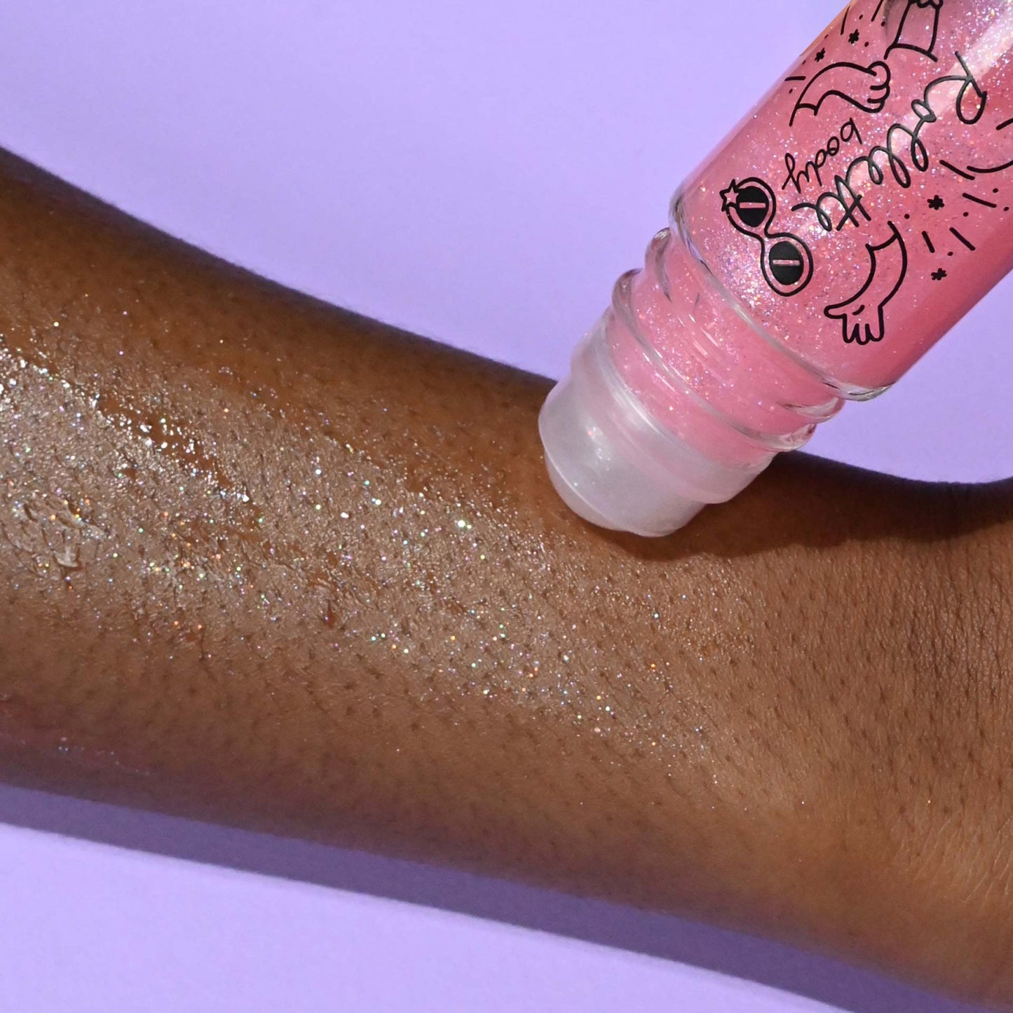 Gel Pailleté Corps Framboise