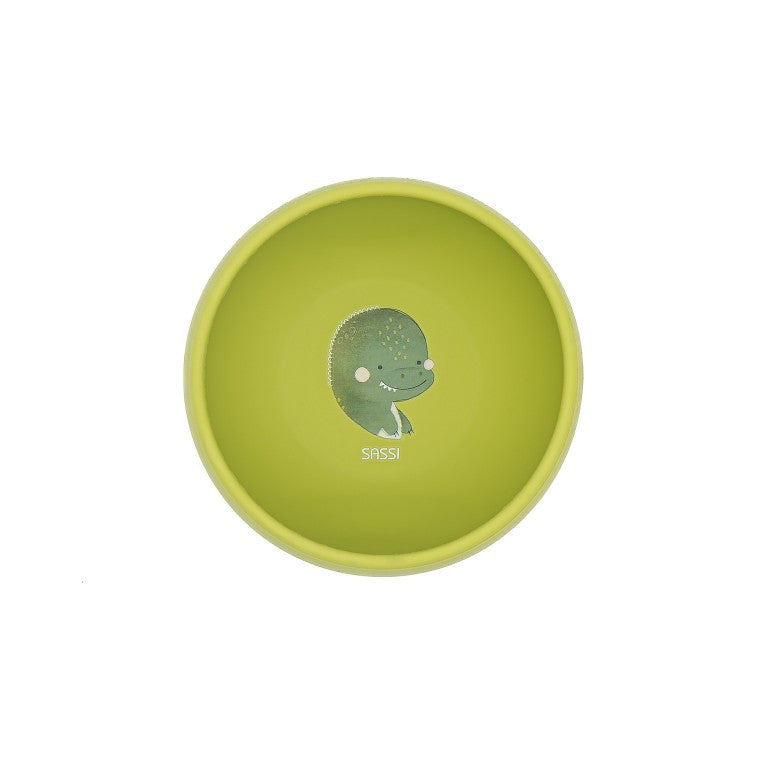 Bol avec ventouse en silicone - Cracky le dinosaure