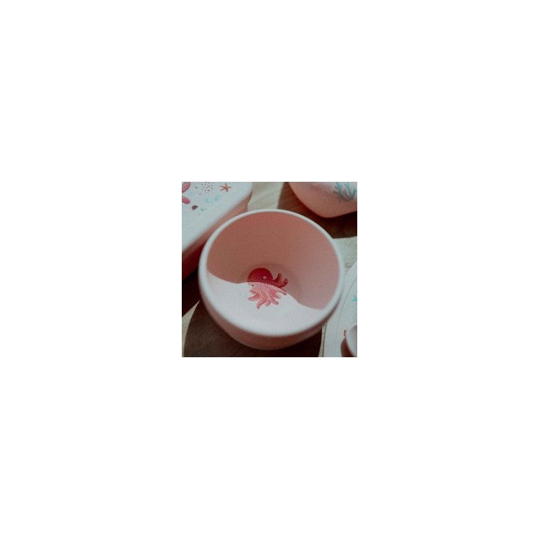 Bol avec ventouse en silicone - Slurpy la pieuvre