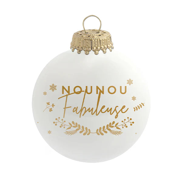 Boule de Noël - Nounou Fabuleuse