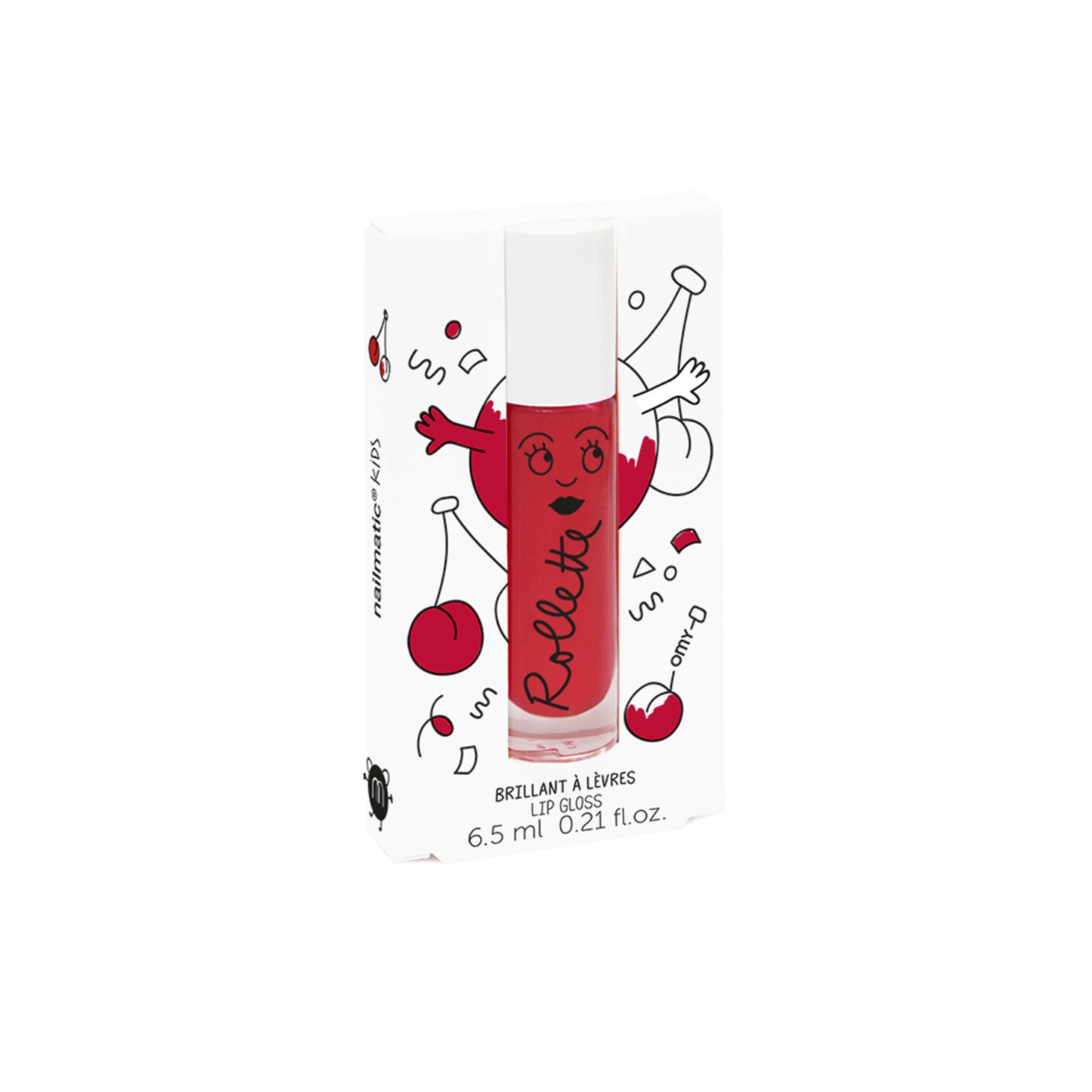 Roll-on à lèvres Nailmatic – Hydratation & fun - Cerise