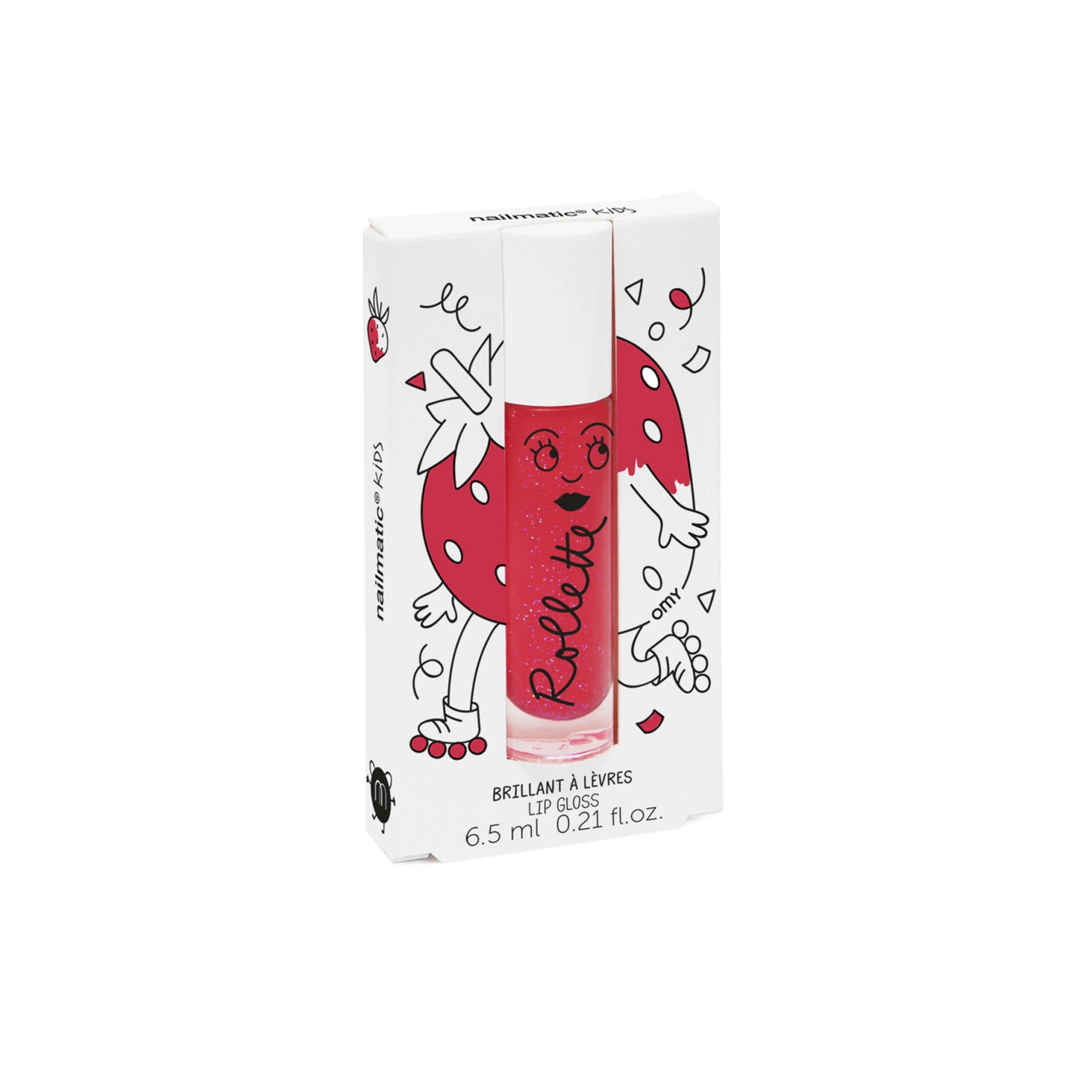 Roll-on à lèvres Nailmatic – Hydratation & fun - Fraise