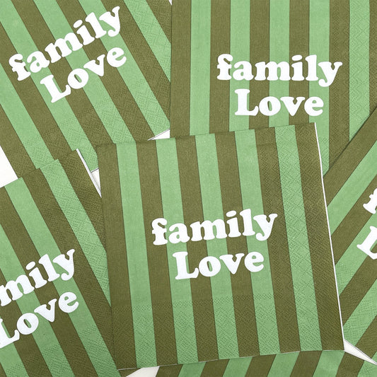 Serviette en Papier - Family Love