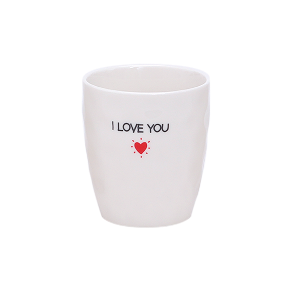Tasses Blanches - I Love You
