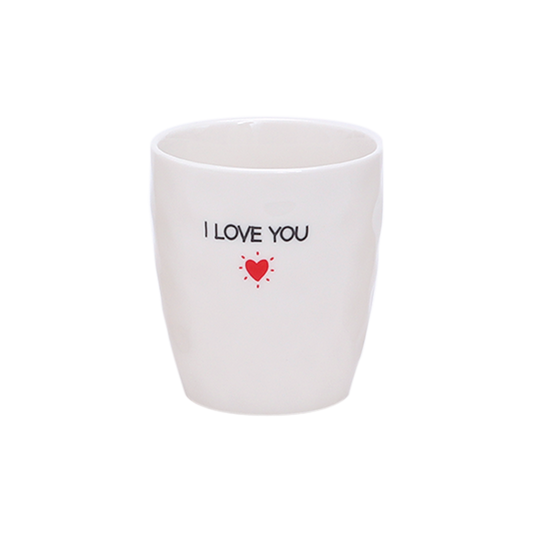 Tasses Blanches - I Love You