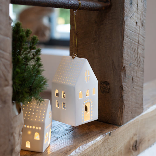 Maison en porcelaine à suspendre