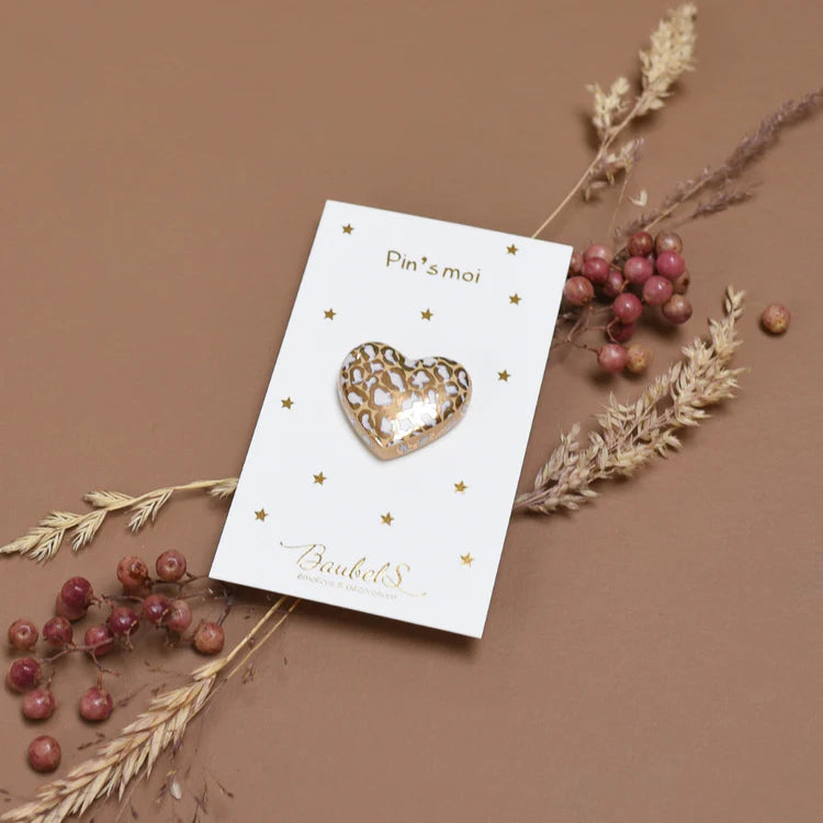Pin's - Coeur doré