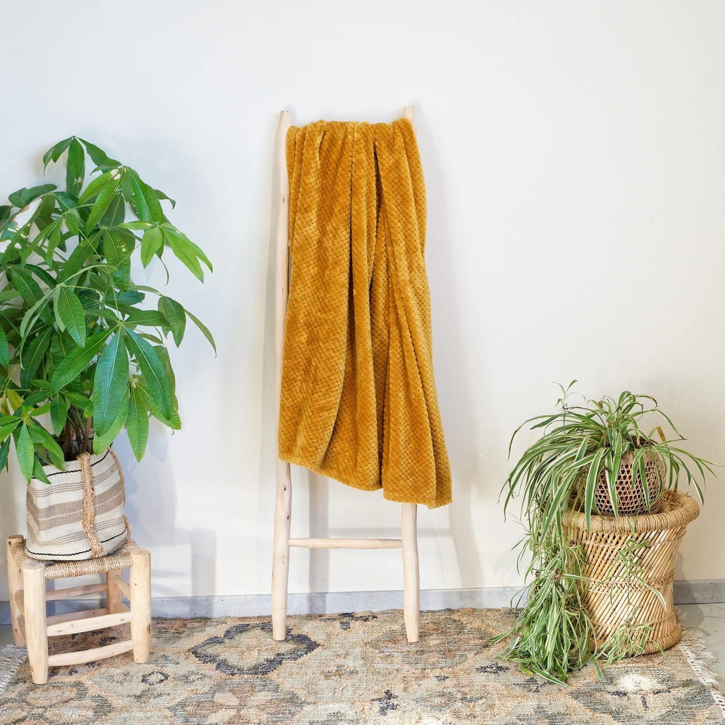 Plaids Super Moelleux - Curry