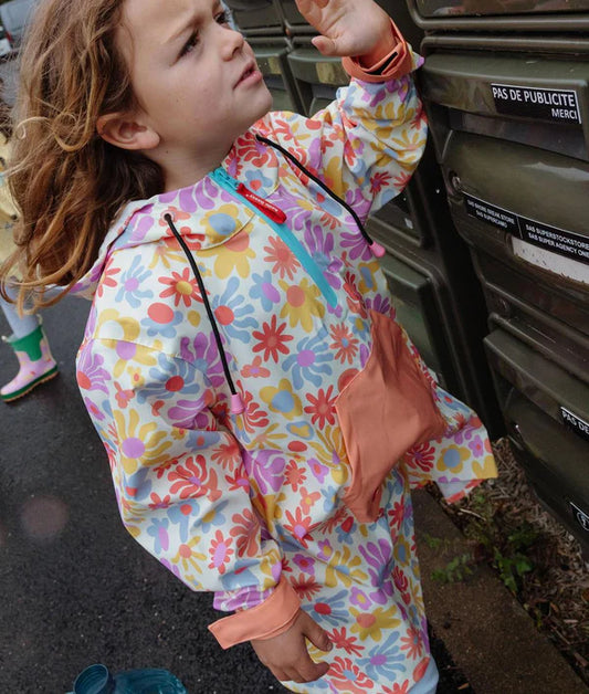 Poncho de pluie Retro Flowers