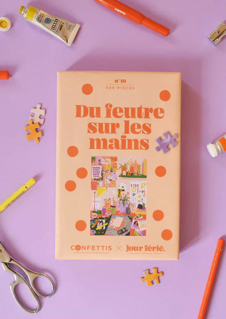 Puzzle 500 pièces - Du Feutre sur les Mains