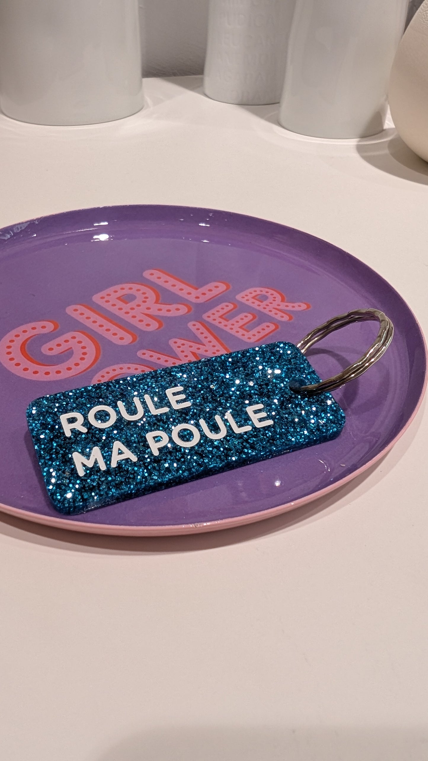 Porte-clés à Paillettes - Roule ma Poule