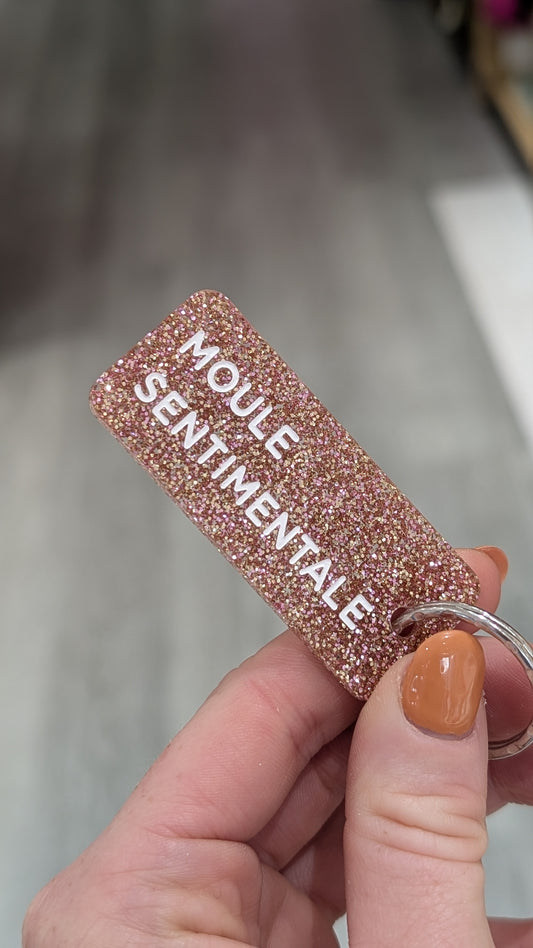 Porte-clés à Paillettes - Moule Sentimentale