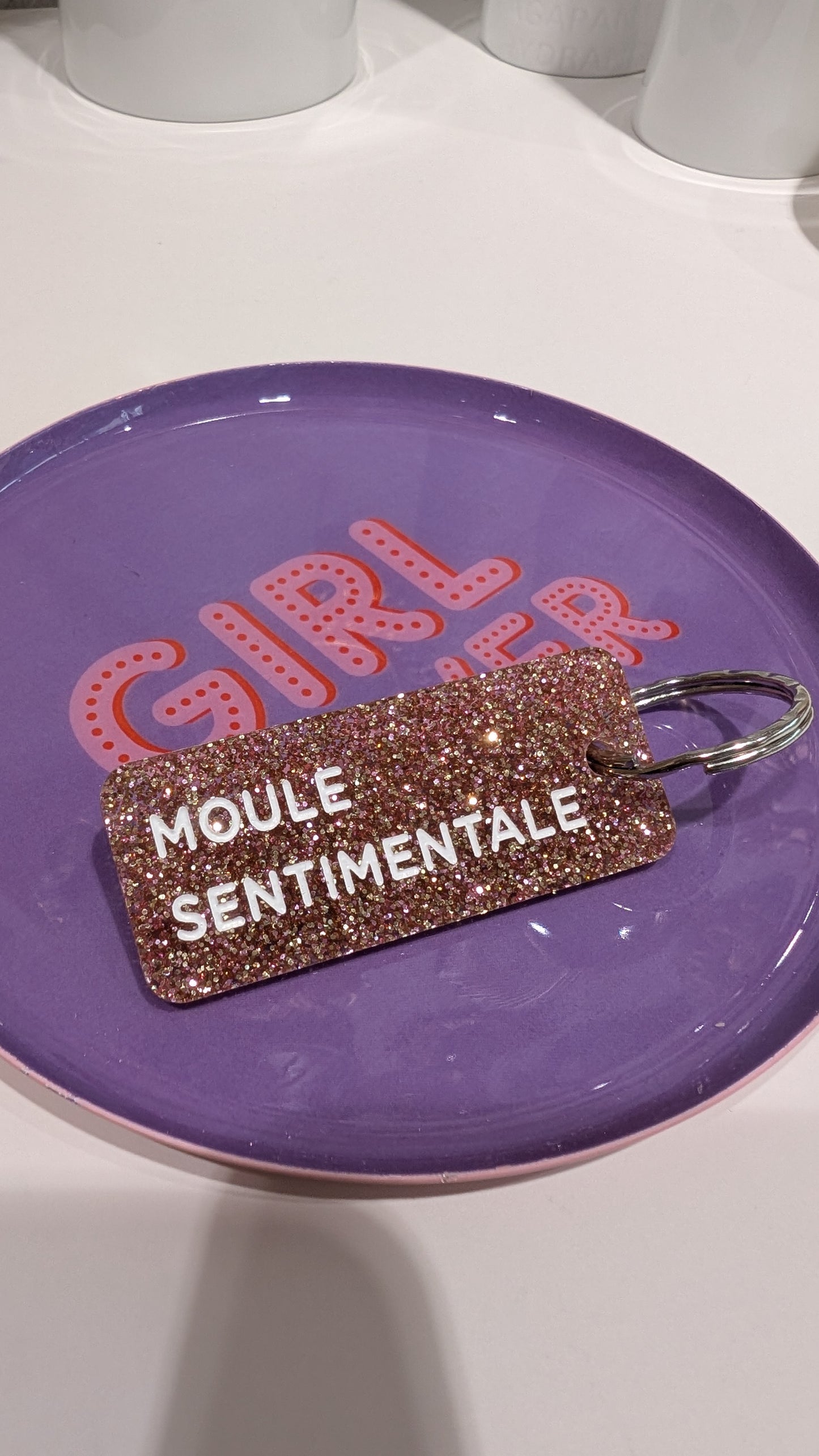 Porte-clés à Paillettes - Moule Sentimentale