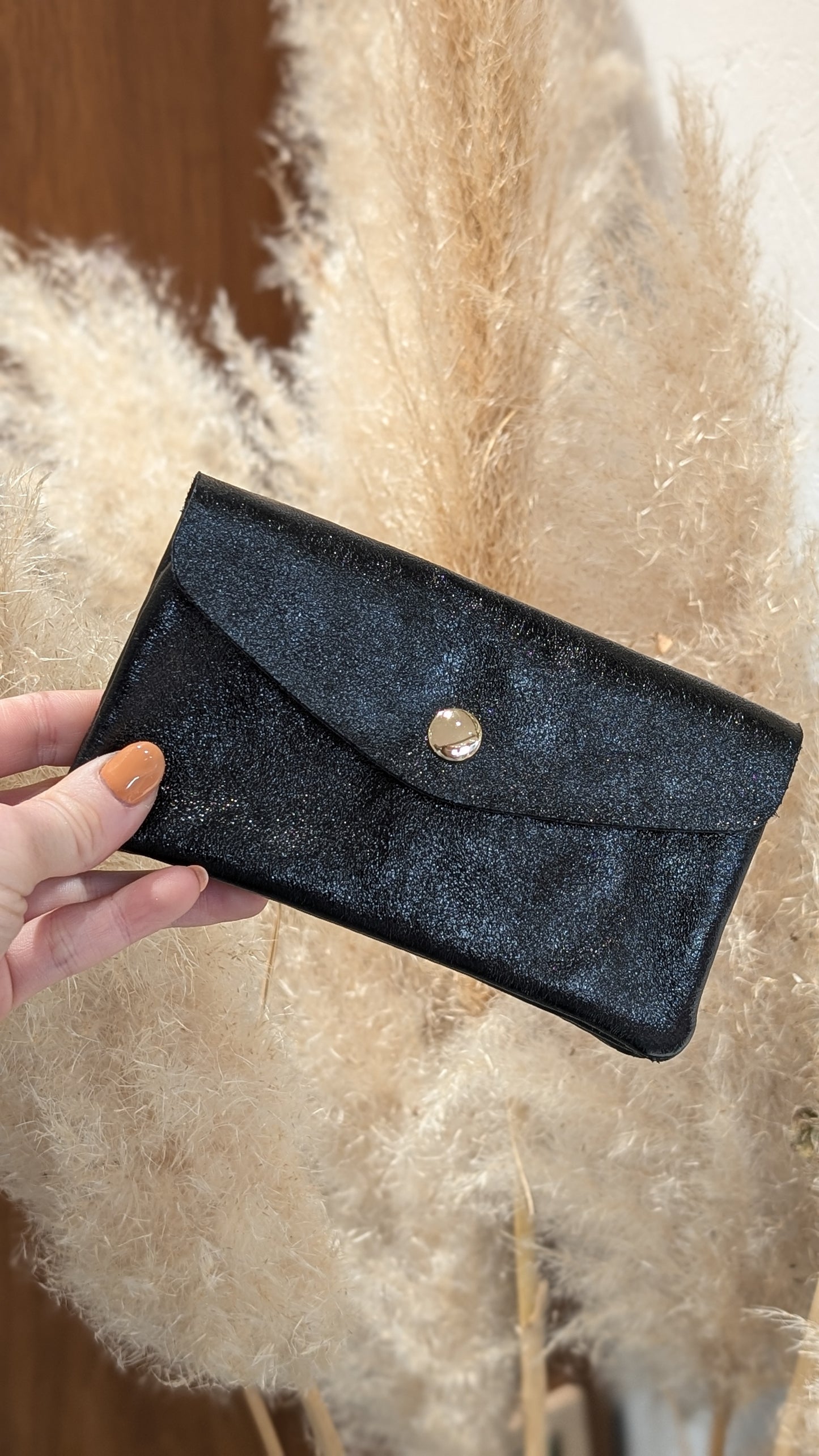 Pochette Twin en cuir