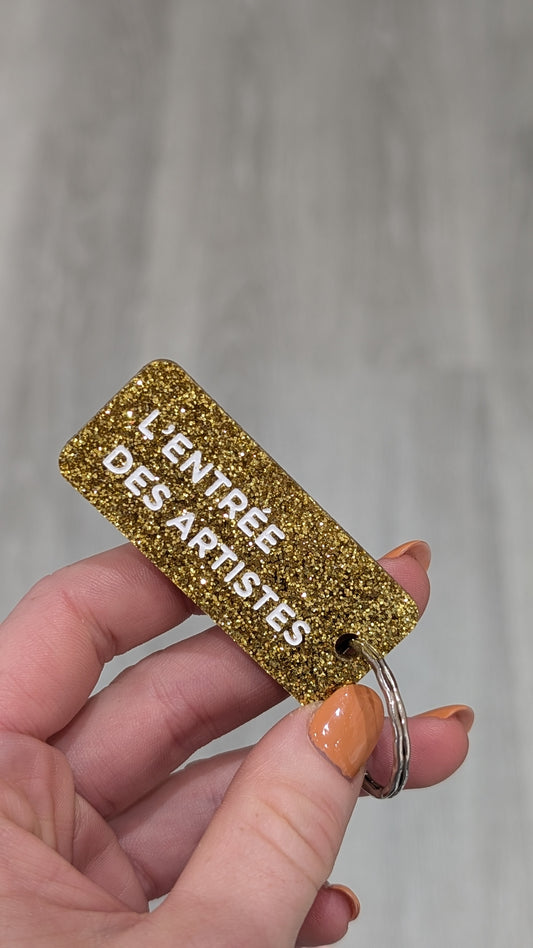 Porte-clés à Paillettes - L'Entrée des Artistes