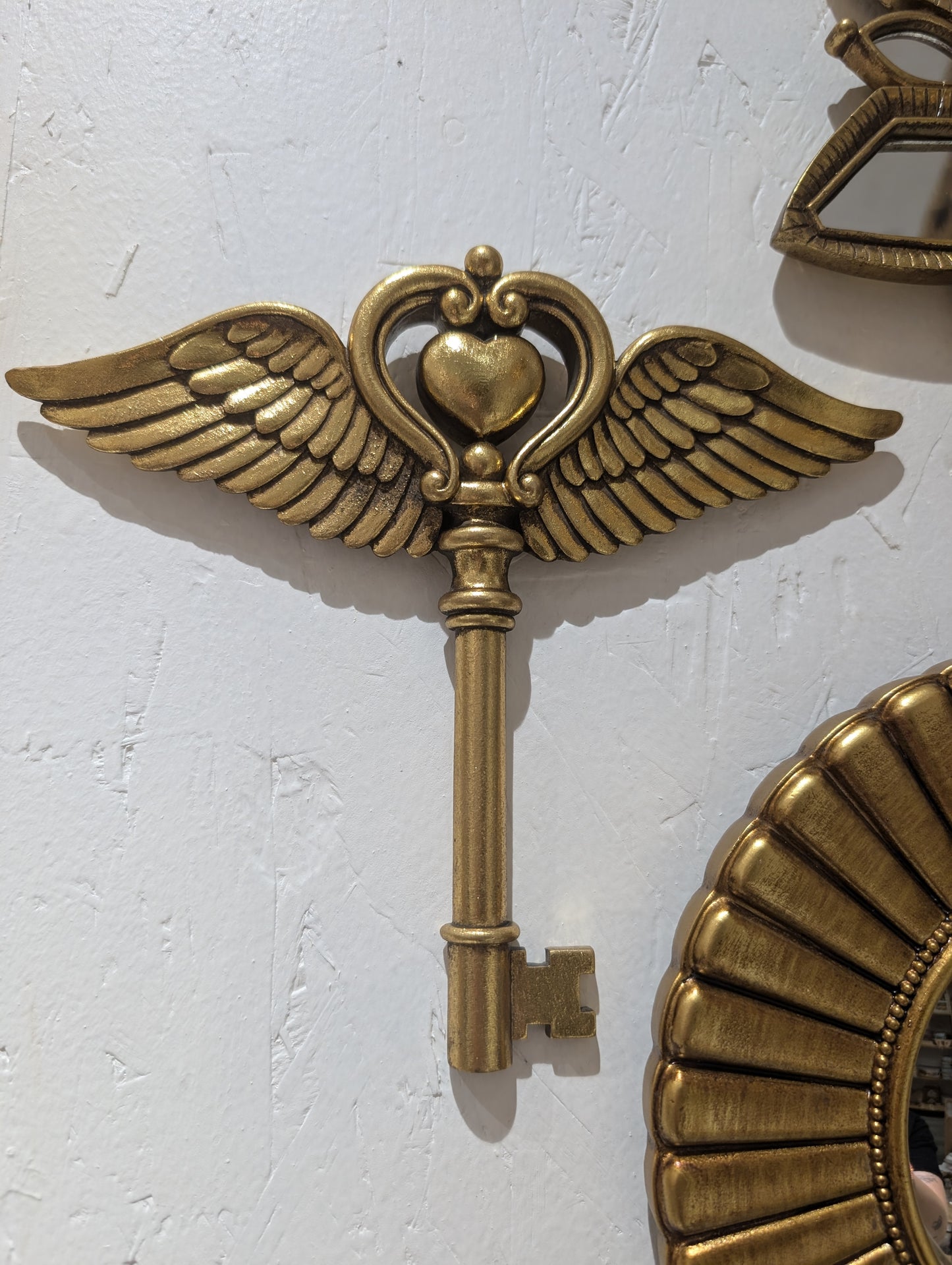 Décoration Murale - Clé Ailes coeur