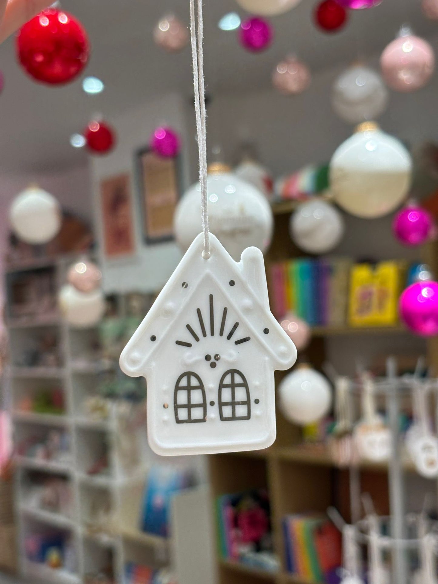 Pendentif en Porcelaine - Maison