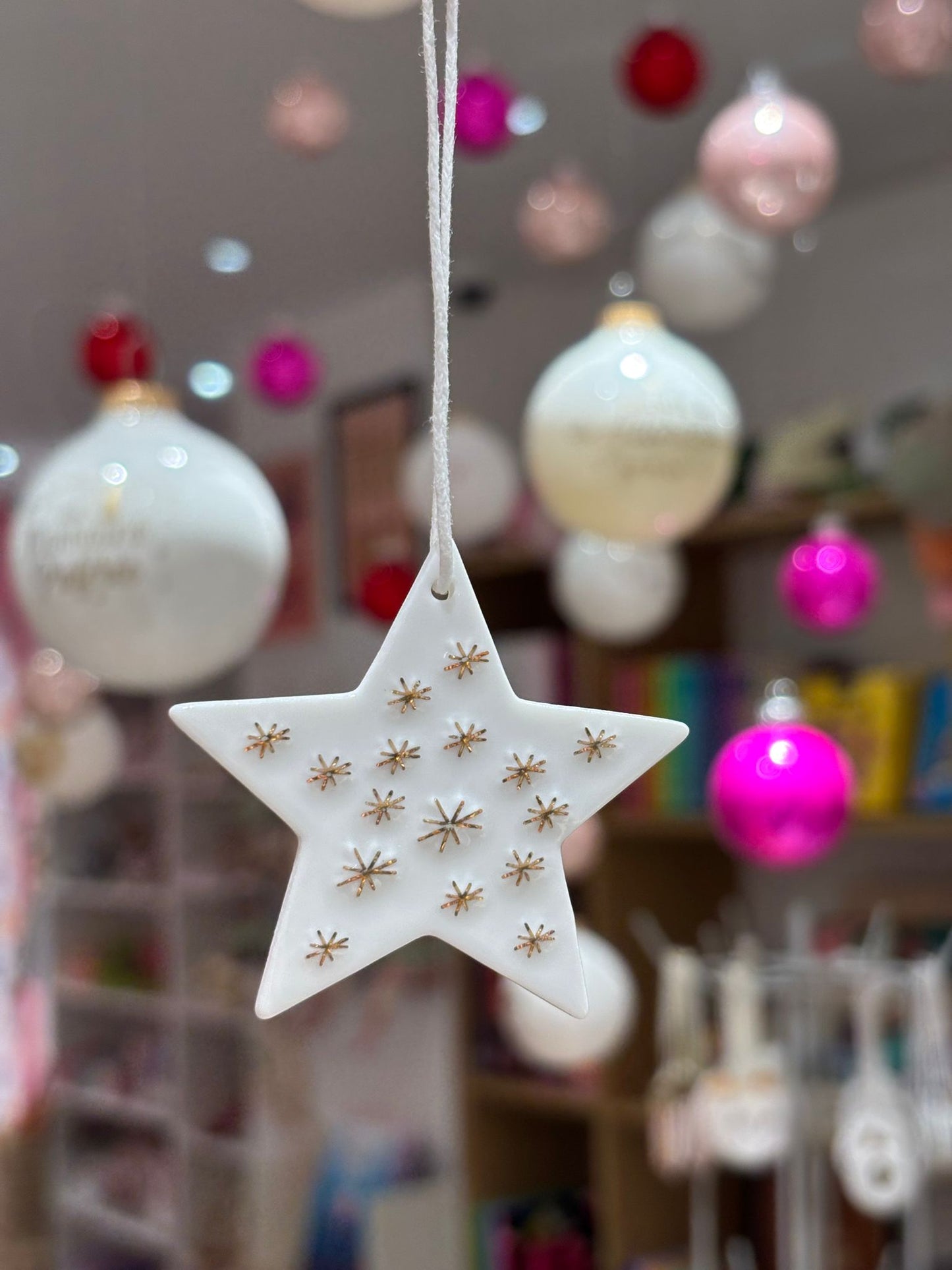 Pendentif en Porcelaine - Etoile