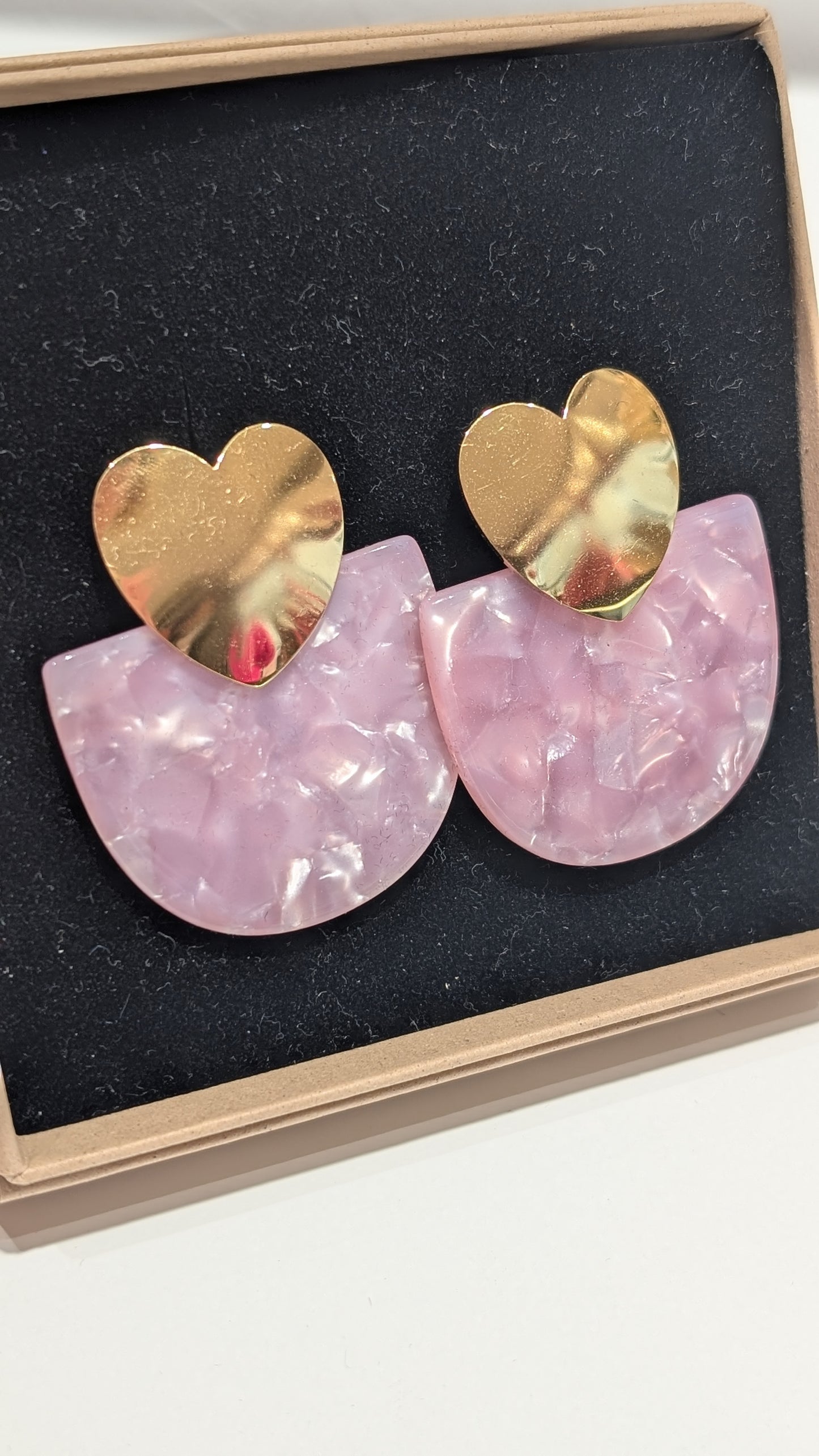 Boucles d'oreilles - Rose/Violet