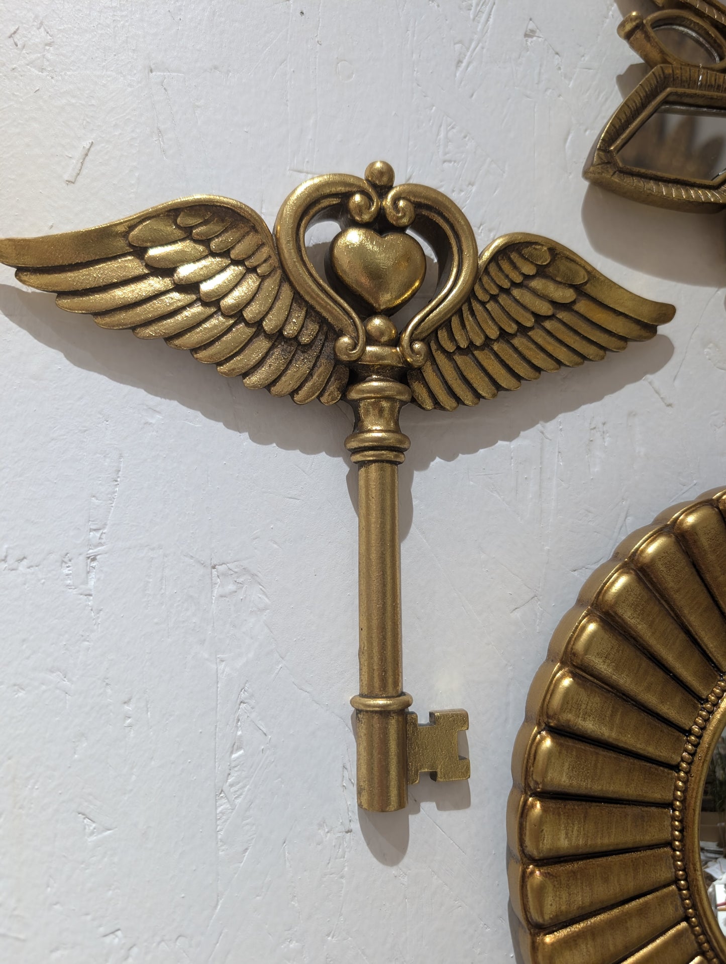 Décoration Murale - Clé Ailes coeur