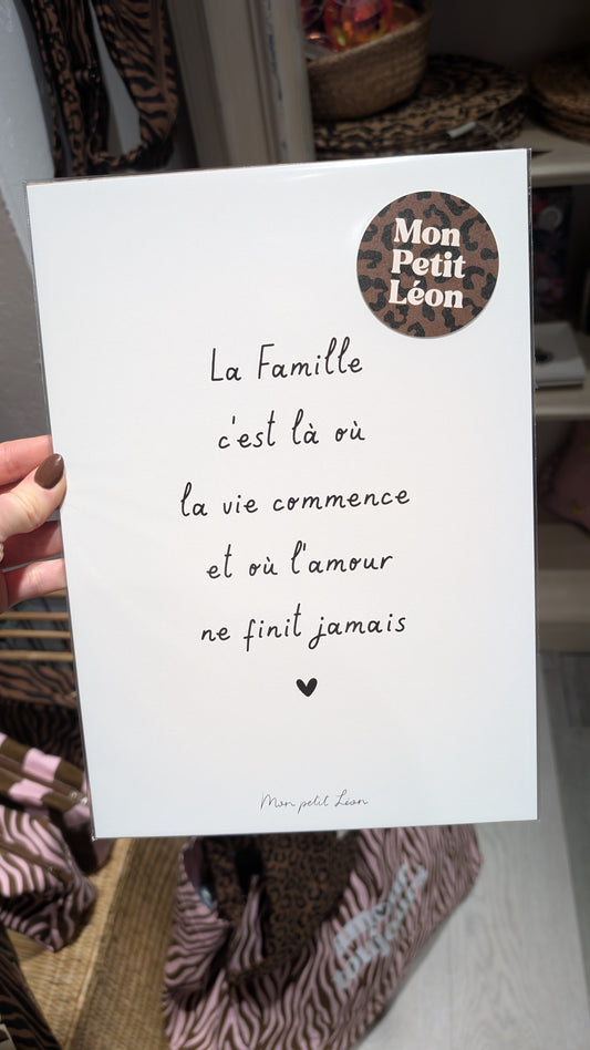 Affiche - La famille