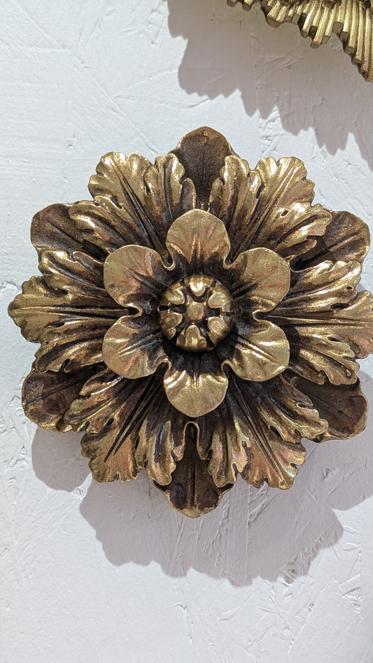 Décoration Murale - Fleur Doré