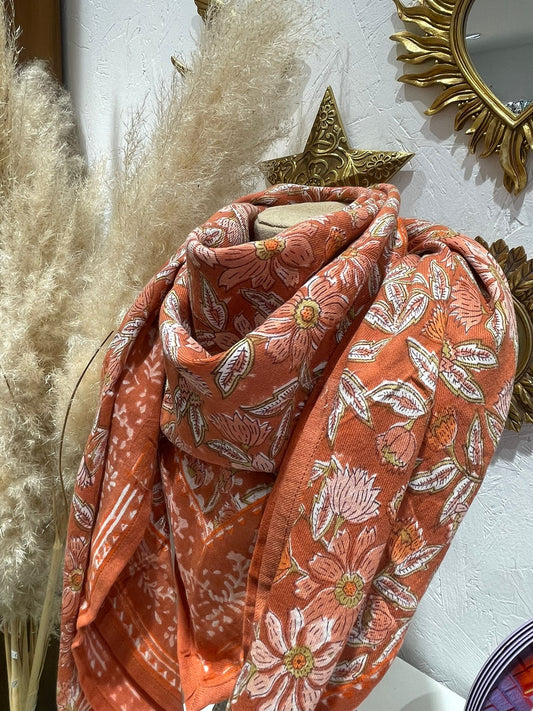 Foulard - Grand format - Orange