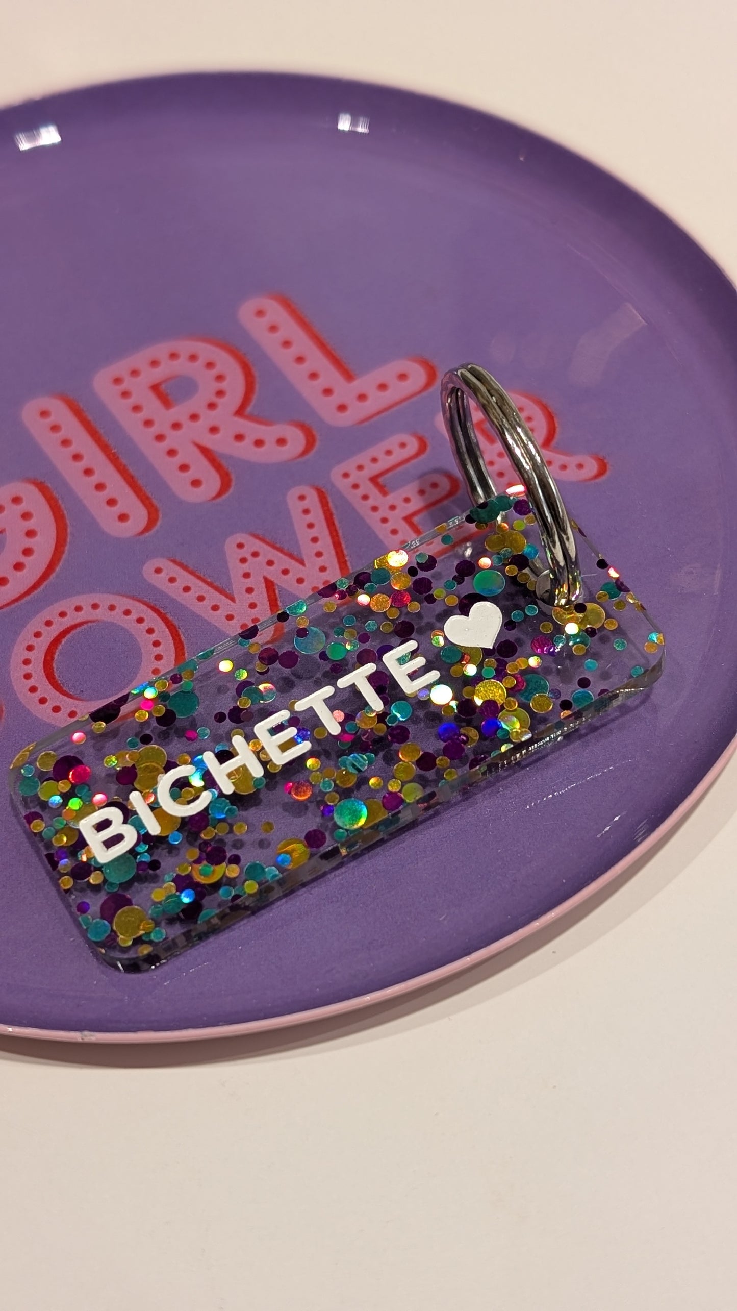 Porte-clés à Paillettes - Bichette