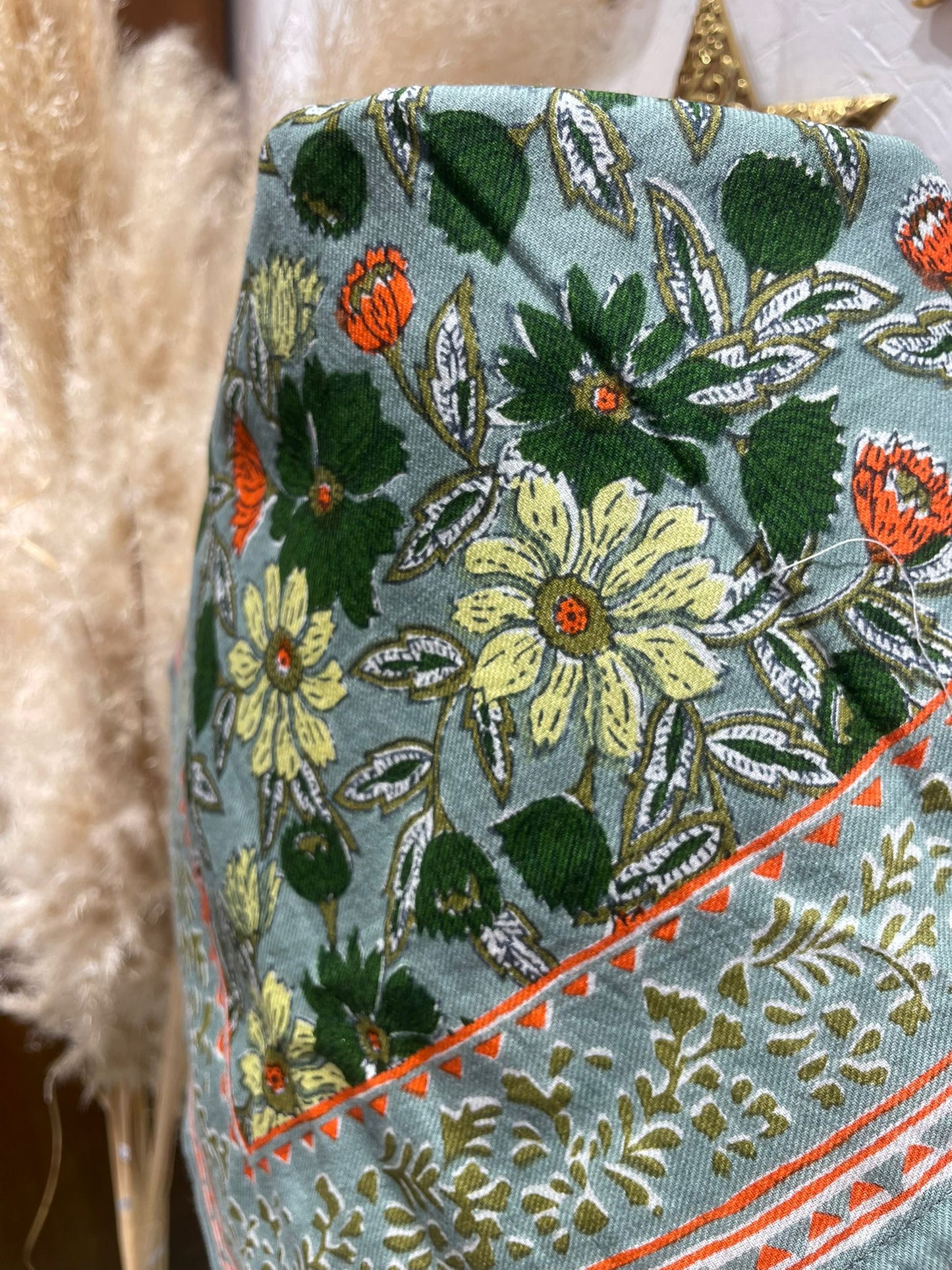 Foulard - Grand format - Gris/Bleu