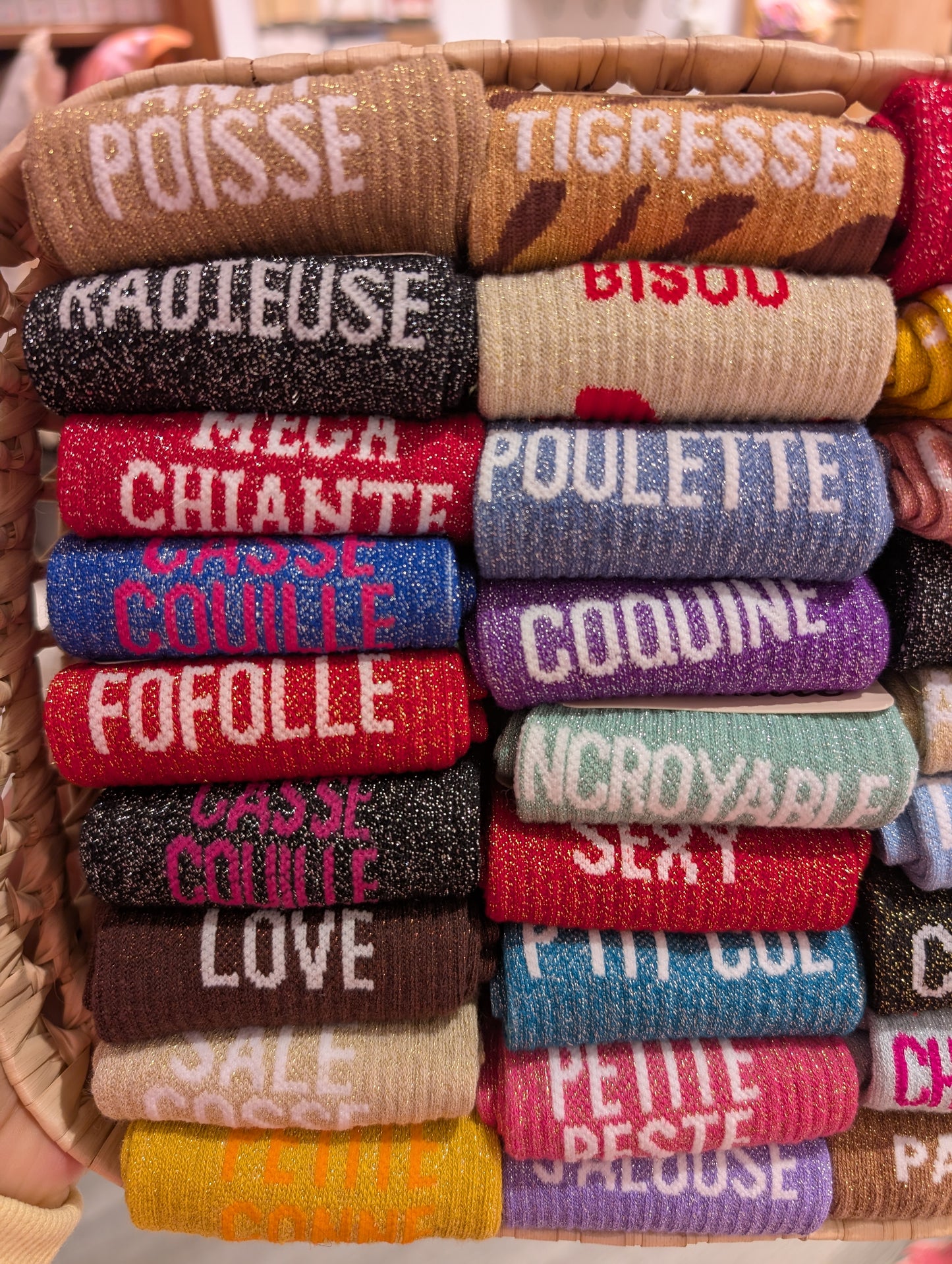 Chaussettes à paillettes – le petit cadeau qui fait sourire