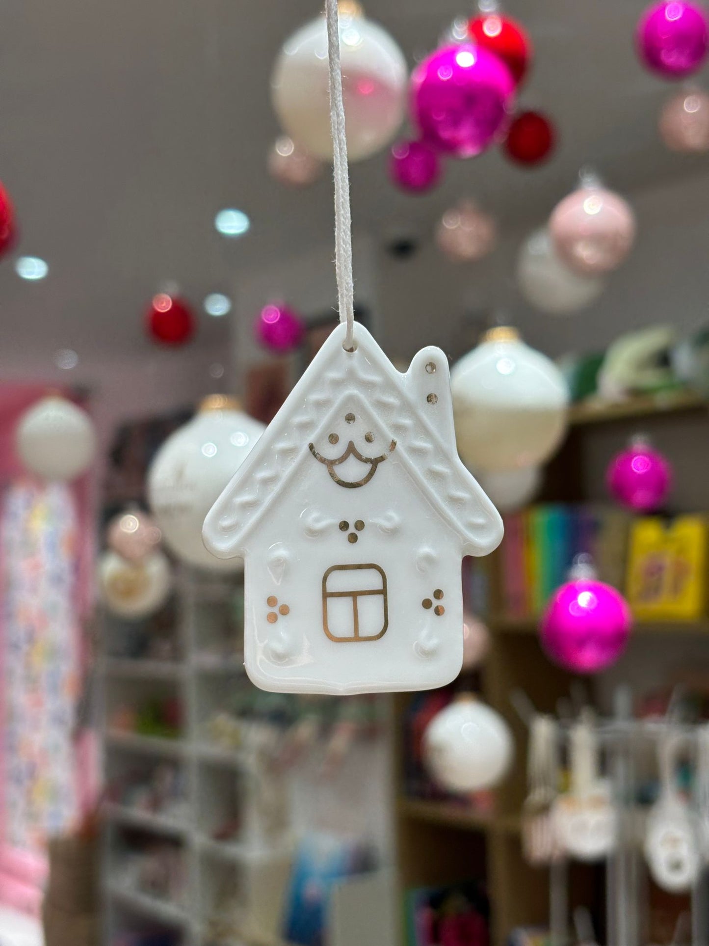 Pendentif en Porcelaine - Maison