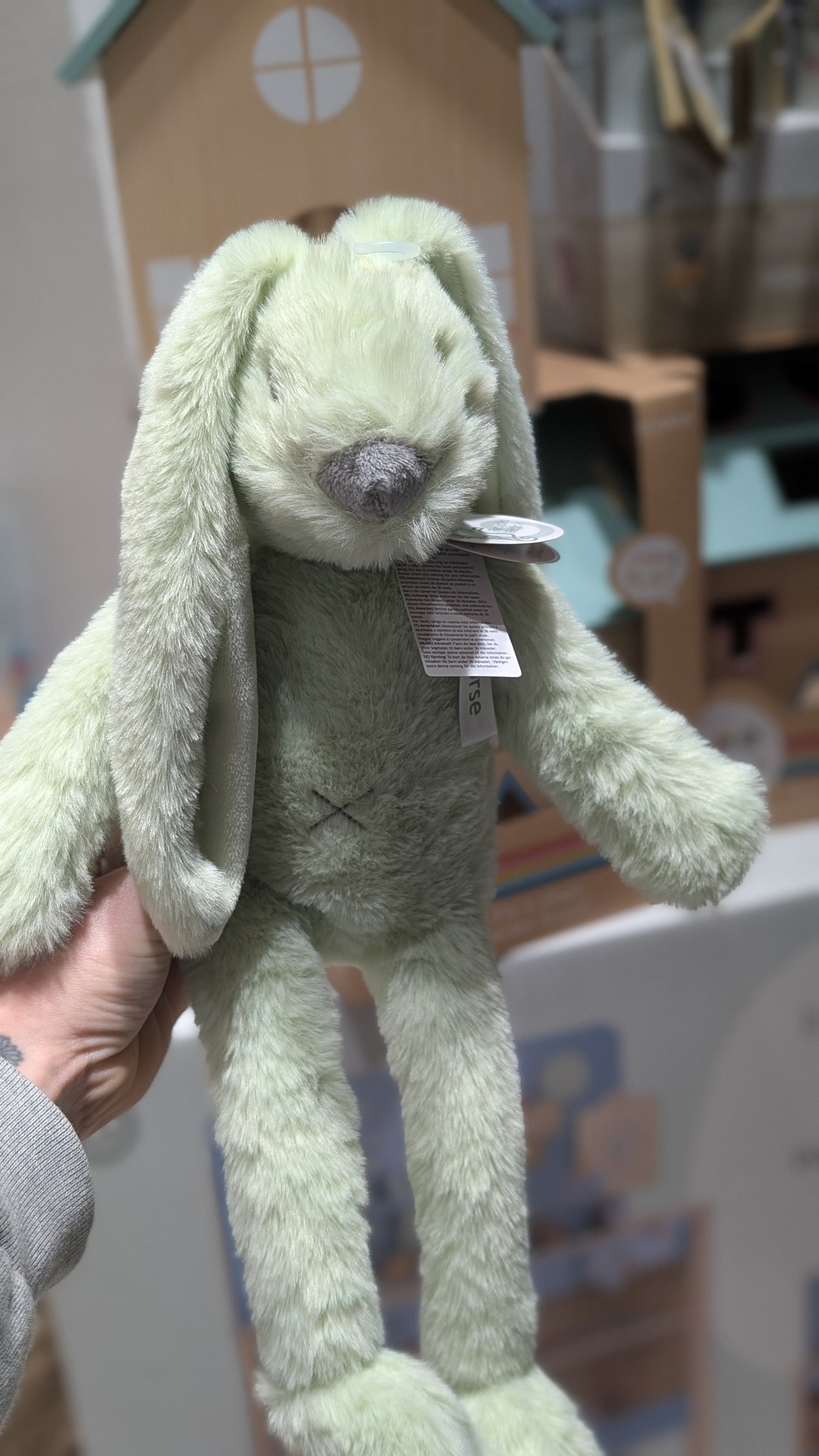 Doudou Lapin 38cm - Pistache