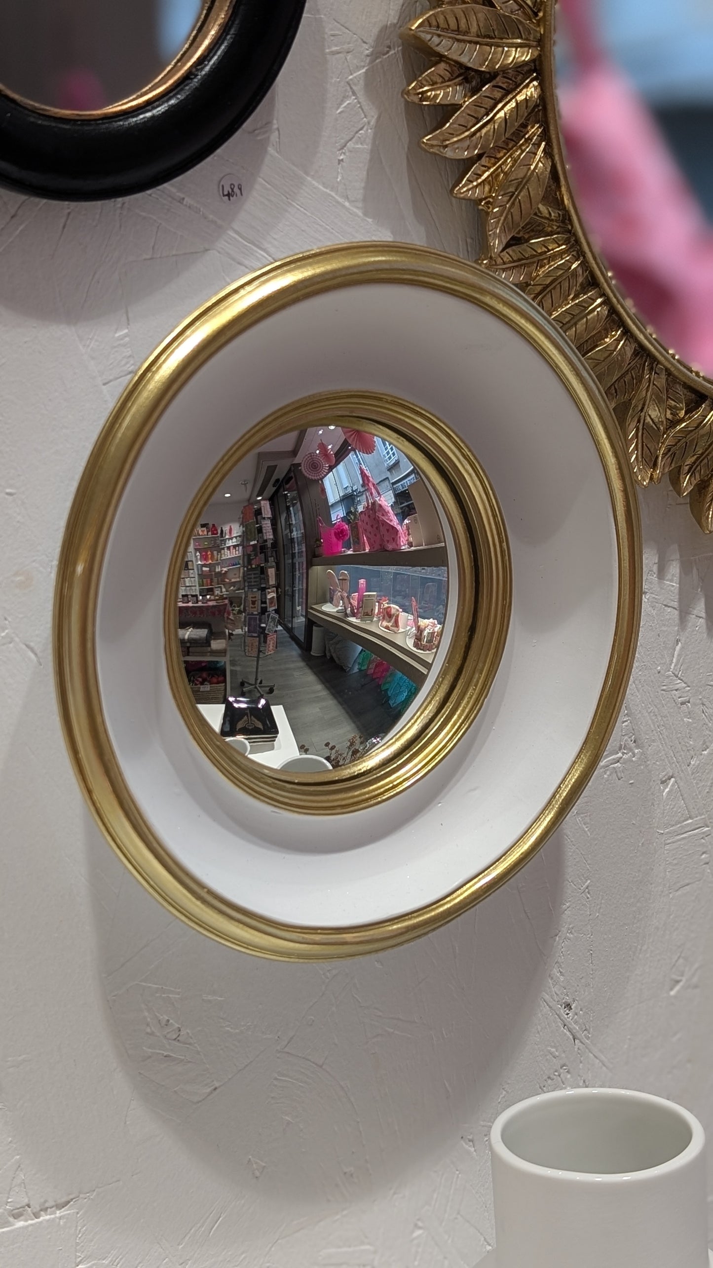 Miroir - Convexe Blanc