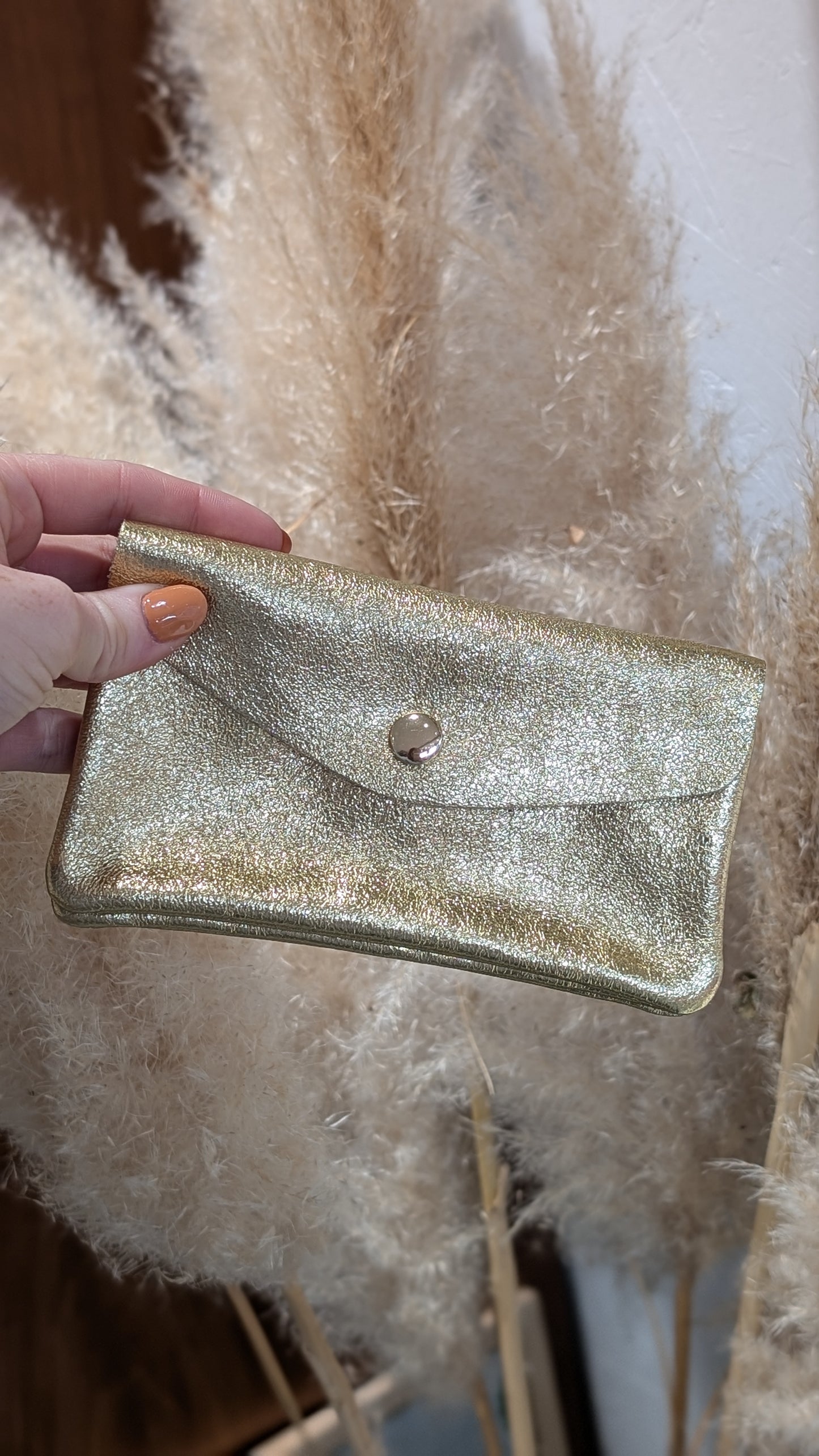 Pochette Twin en cuir