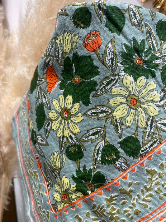 Foulard - Grand format - Gris/Bleu